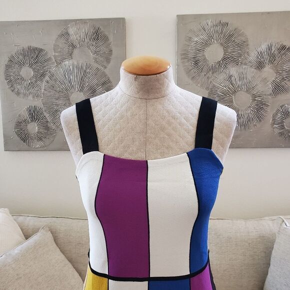 NEW! Rachel Roy Massima Multicolor Block Tank size Medium - Picture 6 of 14